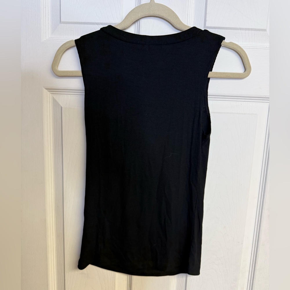 Evereve LNA Luna Rib Tank Tank In Black New With Tags Size Small - Picture 4 of 10